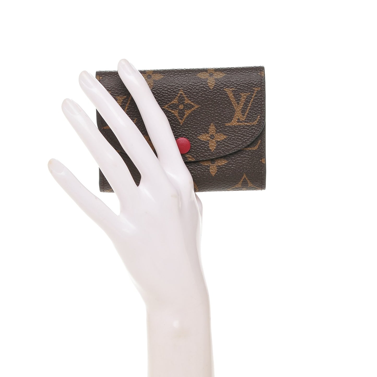 Monogram Rosalie Coin Purse Fuchsia