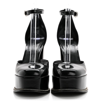 Louis Vuitton Patent Fame Platform Pumps 38.5 Black 2 of 8