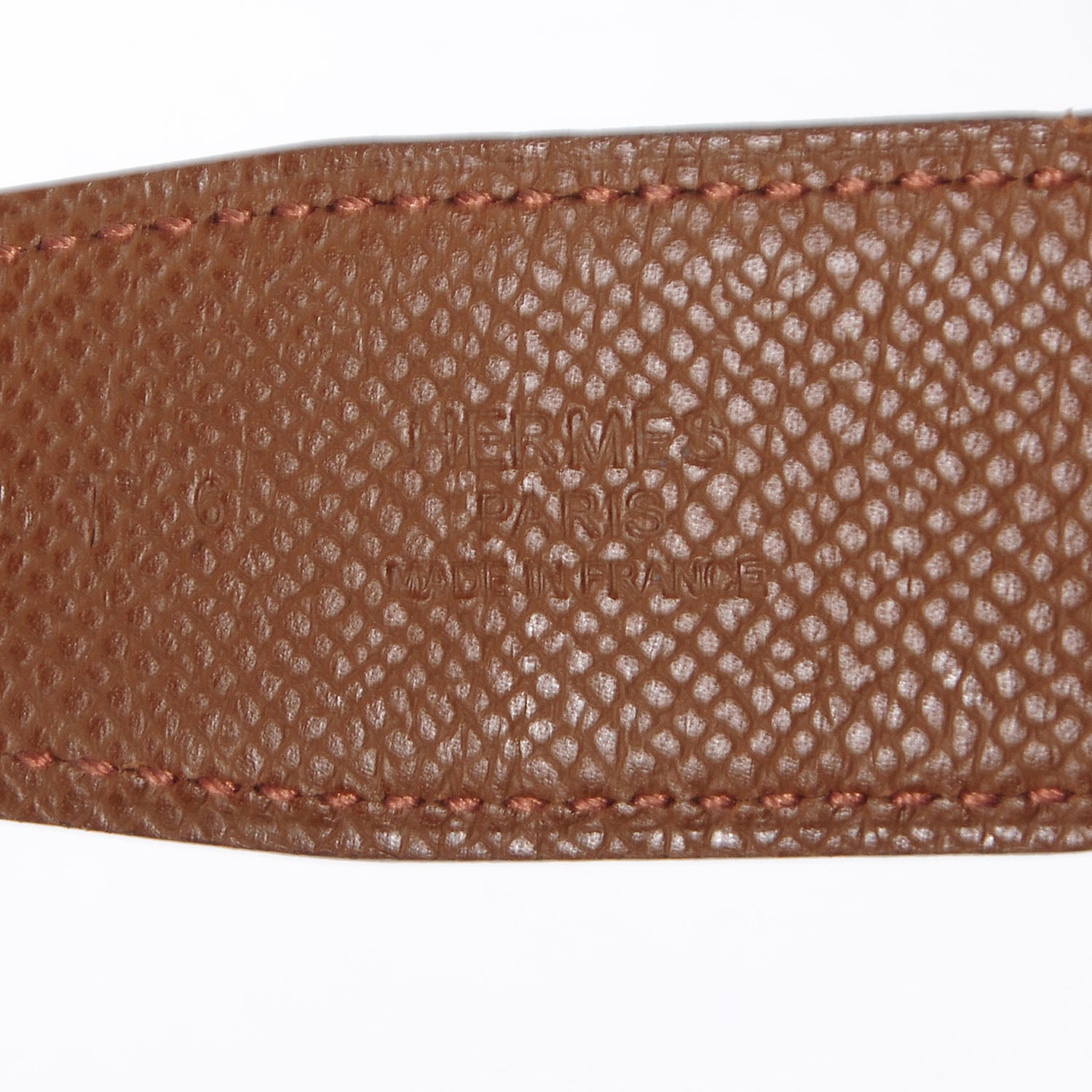 Hermes Epsom Swift Reversible Collier De Chien 32mm Belt 105 Alezan and Vert Canopee 5 of 7