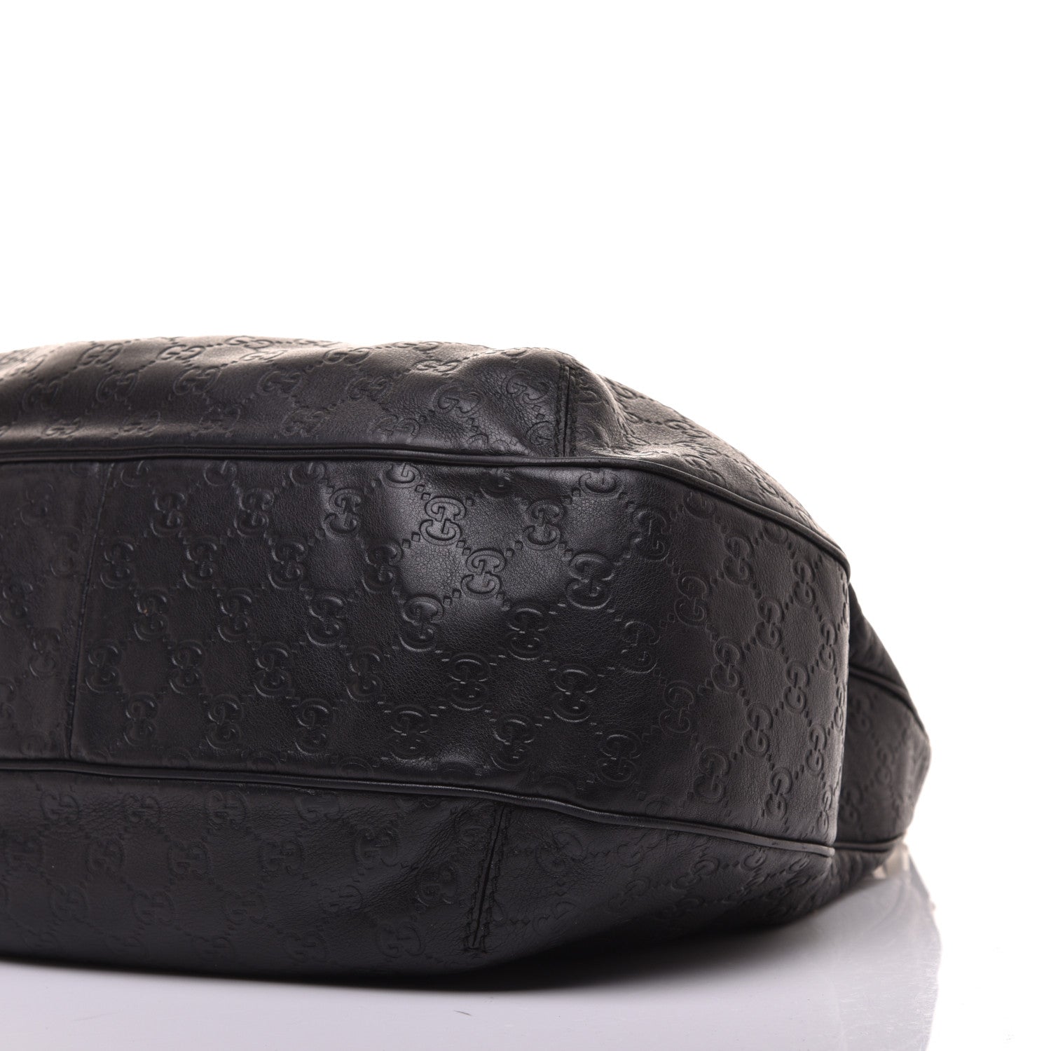 Gucci Guccissima Large New Ladies Web Hobo Black 9 of 9
