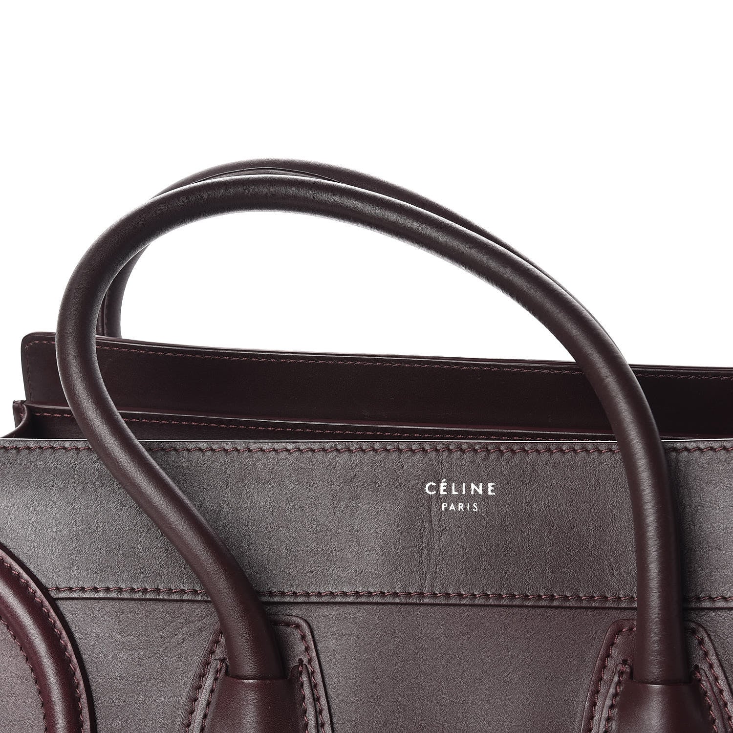 Celine Smooth Calfskin Small Luggage Burgundy 15 of 17