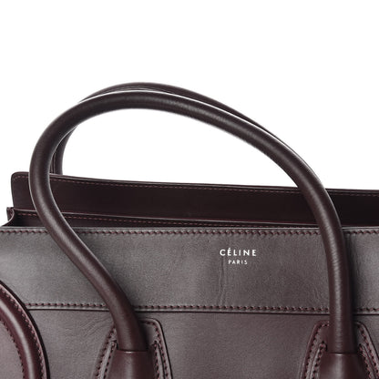 Celine Smooth Calfskin Small Luggage Burgundy 15 of 17