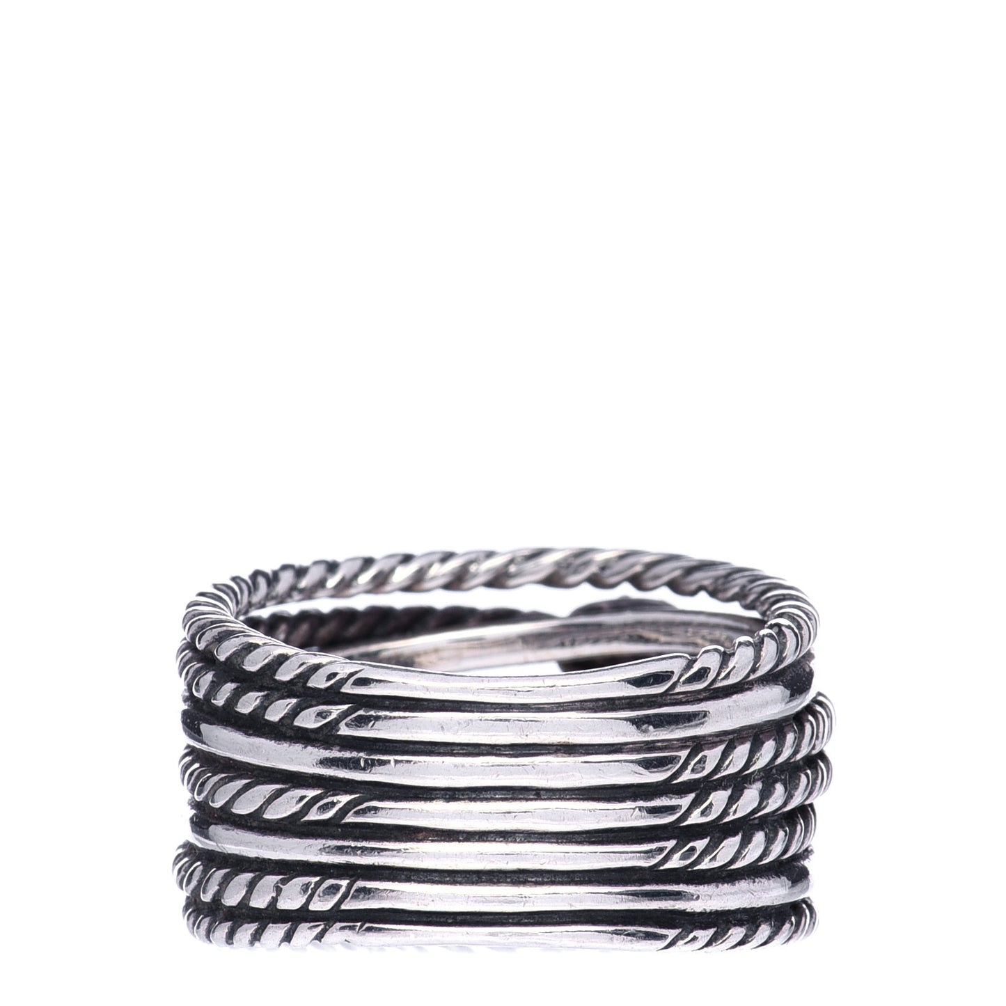 Sterling Silver Diamond Double X Crossover Ring 58 8.5