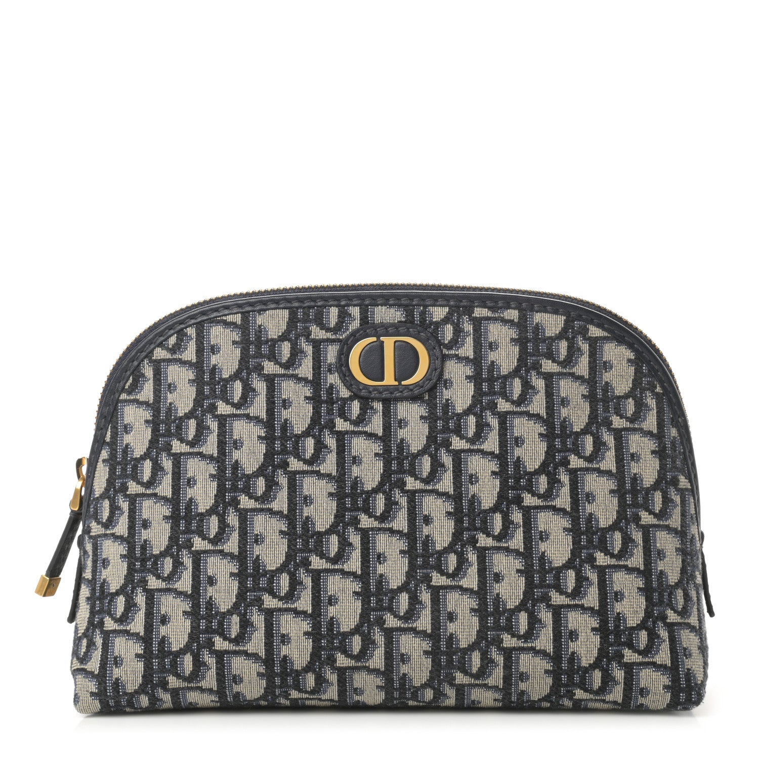 Christian Dior Oblique 30 Montaigne Cosmetic Pouch Blue 1 of 8