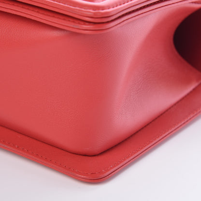 Chanel Calfskin Quilted Medium Boy Flap Red 11 of 11