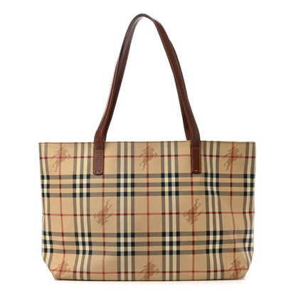 Burberry Haymarket Check Tote Brown 1 of 12