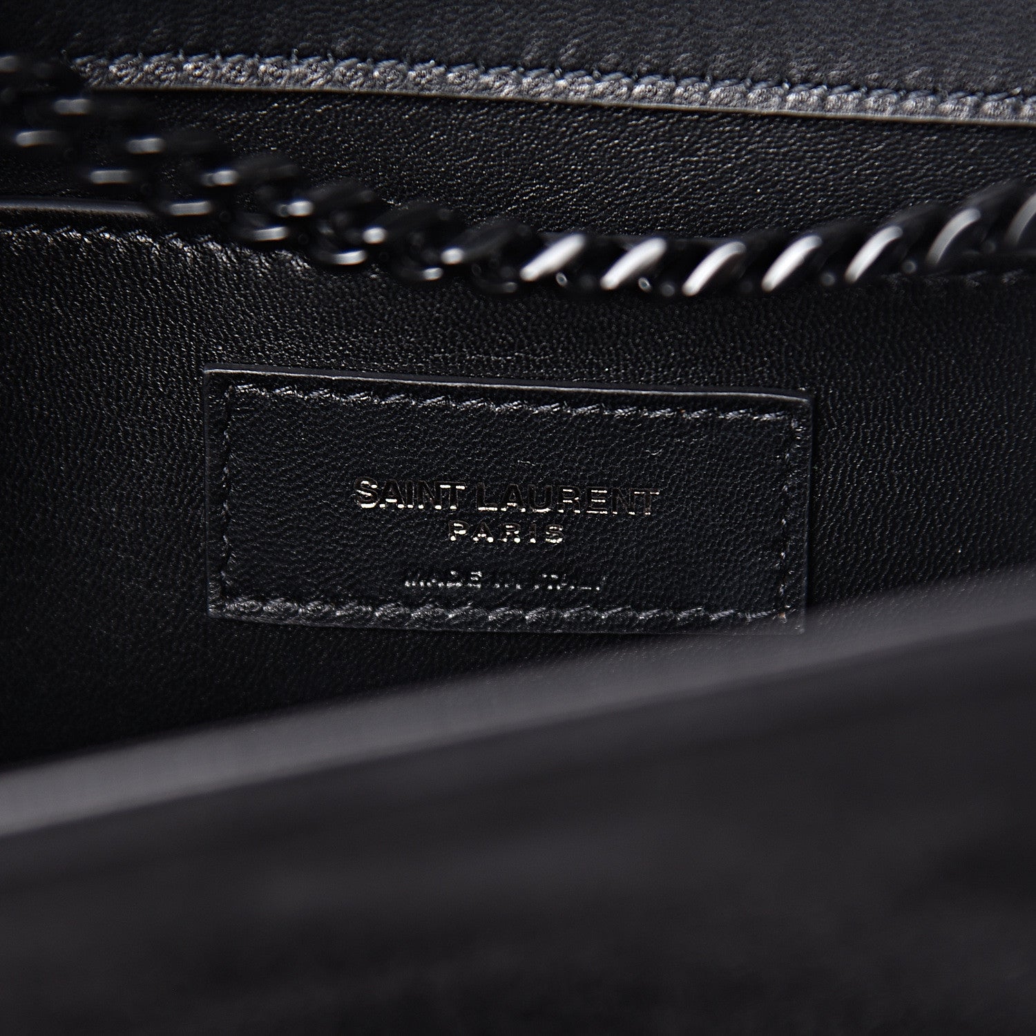 Saint Laurent Suede Sequin Monogram Small Kate Shoulder Bag Black 7 of 10