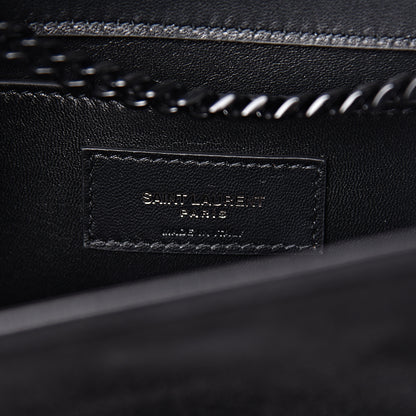 Saint Laurent Suede Sequin Monogram Small Kate Shoulder Bag Black 7 of 10