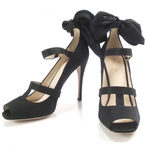 Nylon Bow Pumps 40 Black