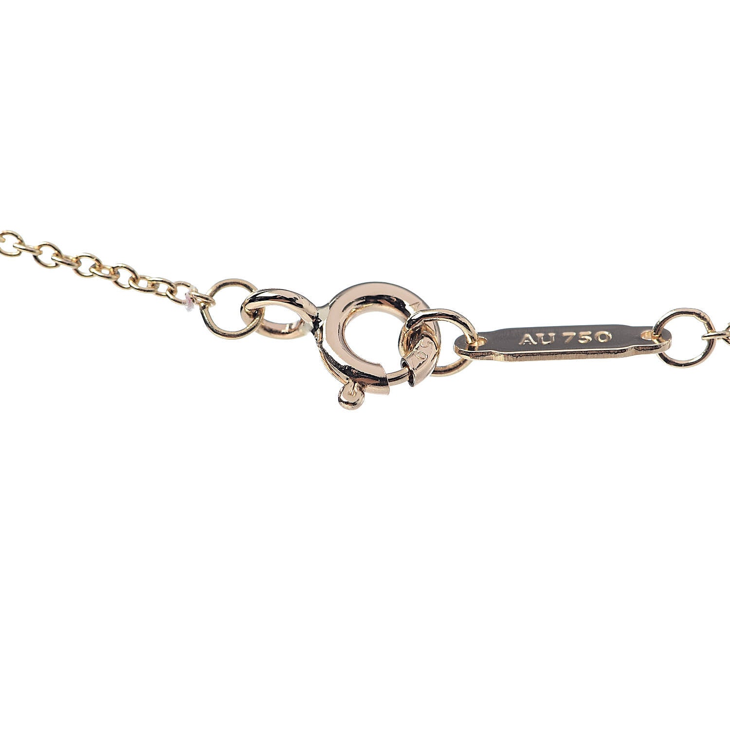 Tiffany 18K Yellow Gold Diamond Atlas Pierced Pendant Necklace 6 of 9