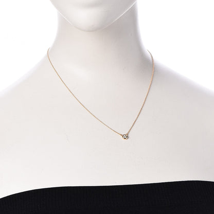 Tiffany 18K Rose Gold Diamond .17ct Elsa Peretti Diamonds by the Yard Pendant Necklace 2 of 9