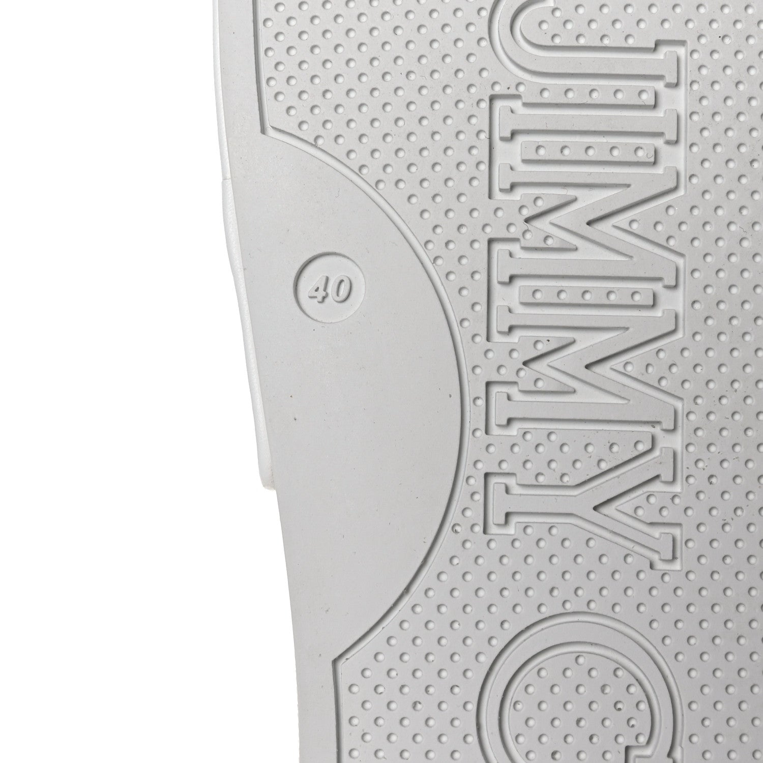 Jimmy Choo Plexi Lambskin Logo Print Fitz Slide Sandals 40 White 6 of 8