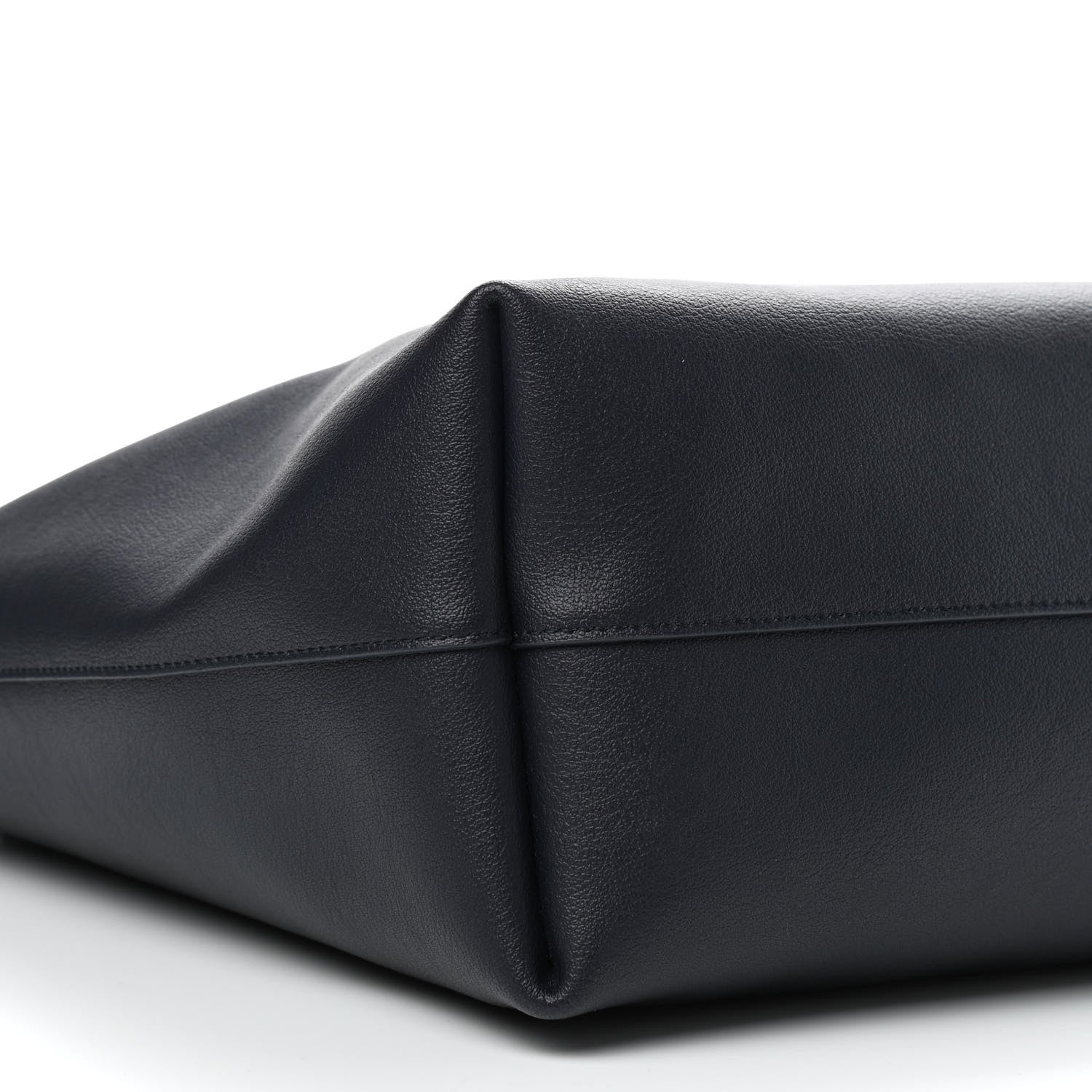 Saint Laurent Calfskin Large Shopping Tote Deep Marine 6 of 9