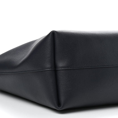 Saint Laurent Calfskin Large Shopping Tote Deep Marine 6 of 9