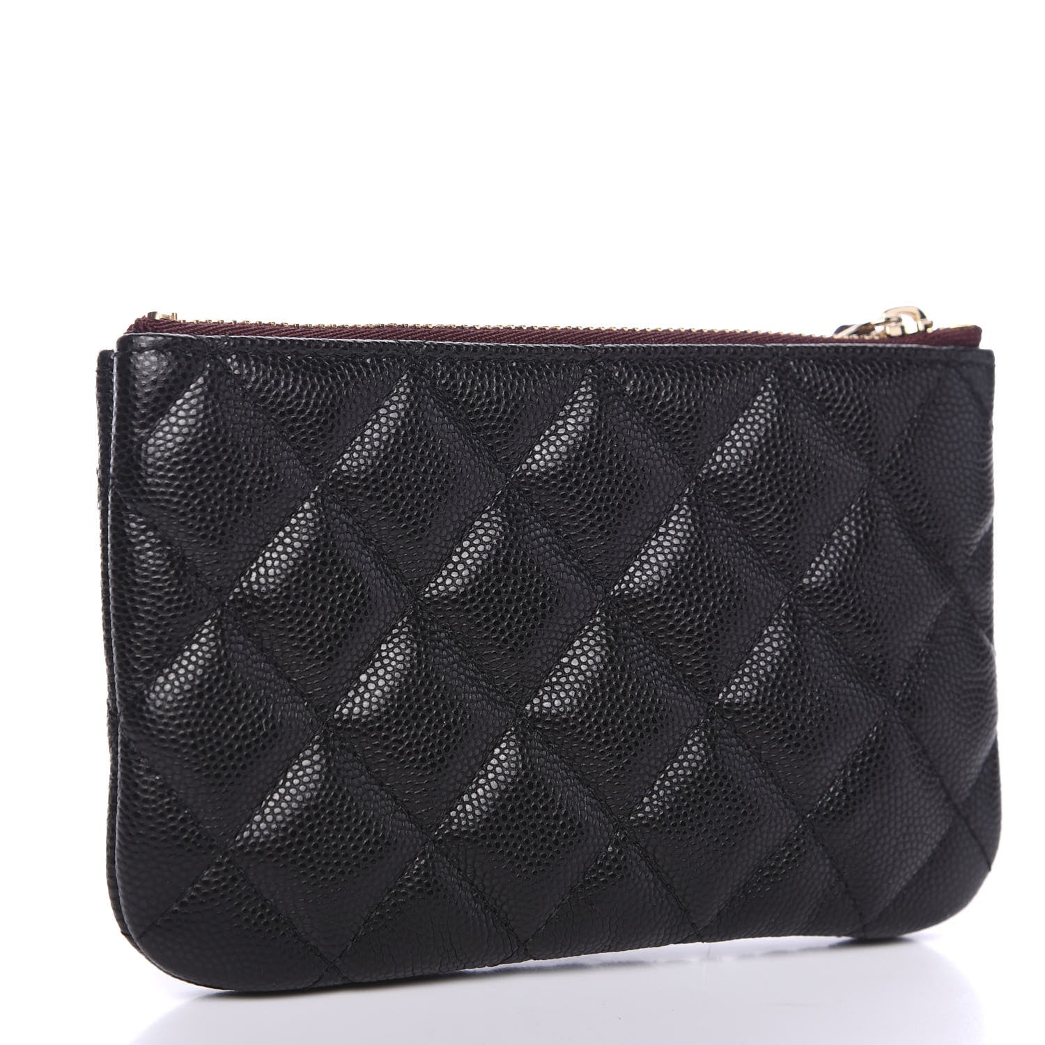 Chanel Caviar Quilted Small Cosmetic Case Black 2 of 7