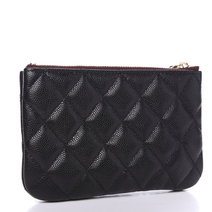 Chanel Caviar Quilted Small Cosmetic Case Black 2 of 7