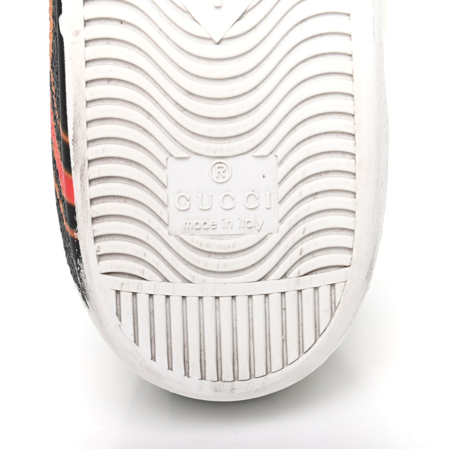 Gucci Miro Soft Calfskin Interlocking G Womens New Ace Sneakers 38 White Red Flame Green 7 of 8