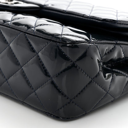 Chanel Patent Quilted Medium Double Flap Navy 10 of 10