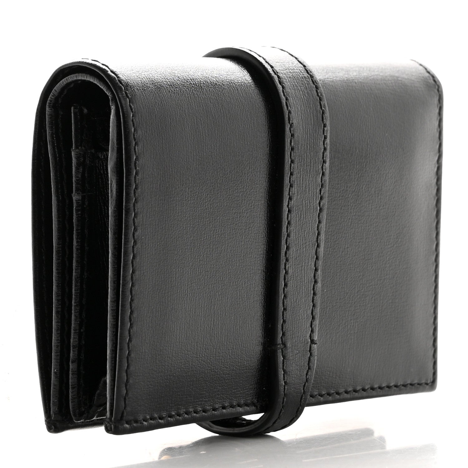 Gucci Calfskin Jackie 1961 Card Case Black 3 of 8