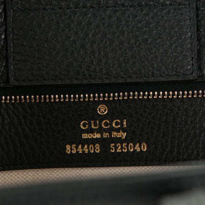 Gucci Pebbled Calfskin Small Swing Tote Black 6 of 6