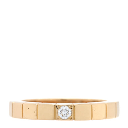 Cartier 18K Yellow Gold Diamond Lanieres Ring 48 4.5 1 of 4