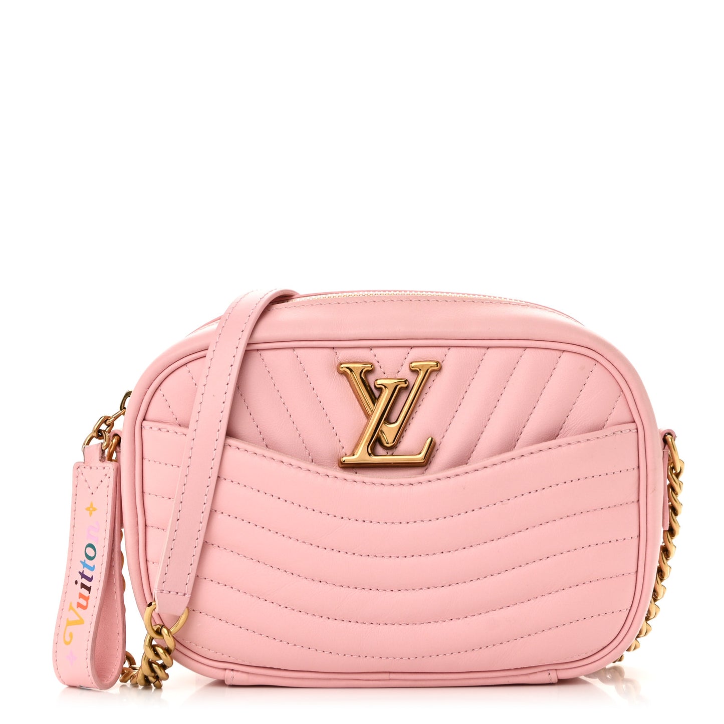 Calfskin New Wave Camera Bag Smoothie Pink