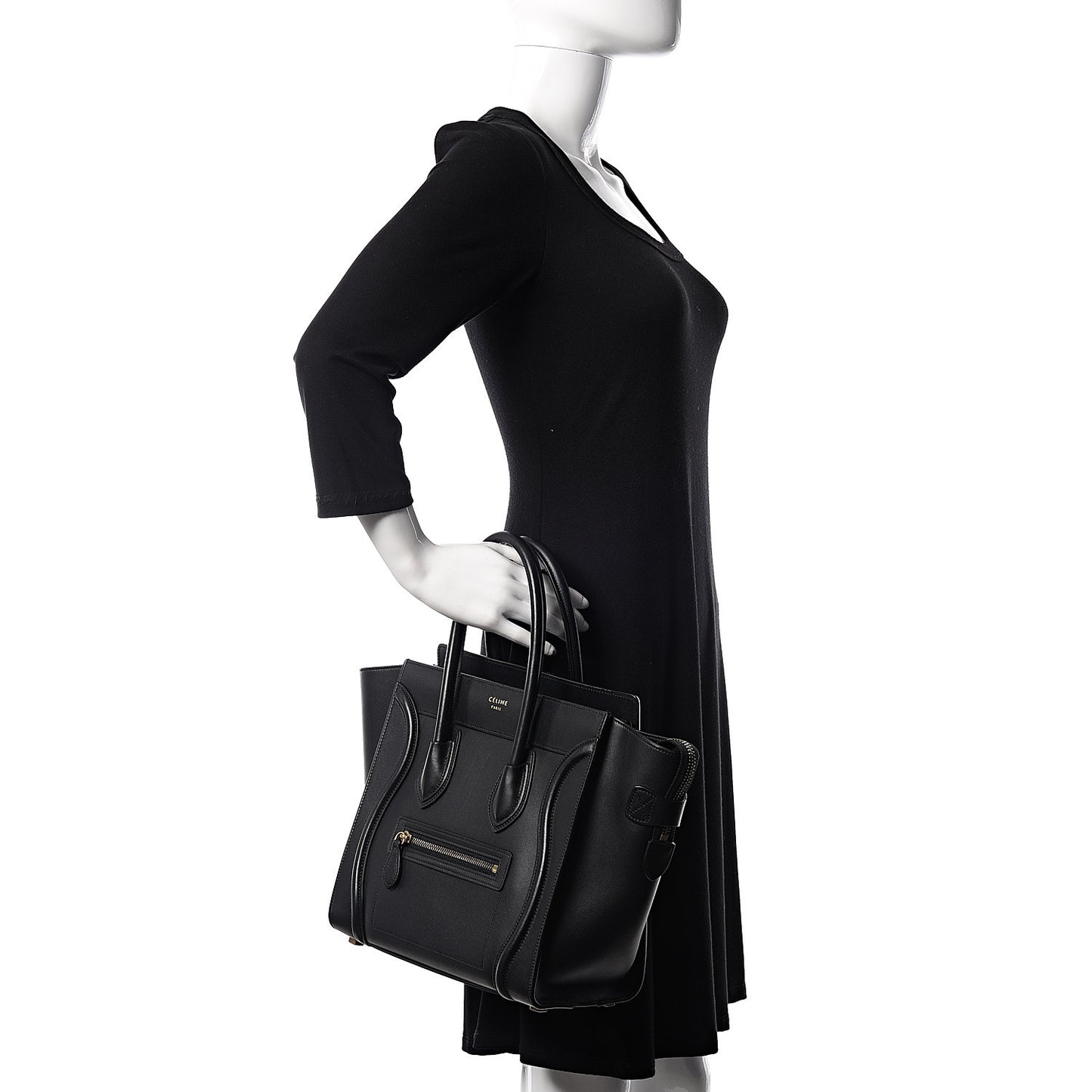 Smooth Calfskin Micro Luggage Black