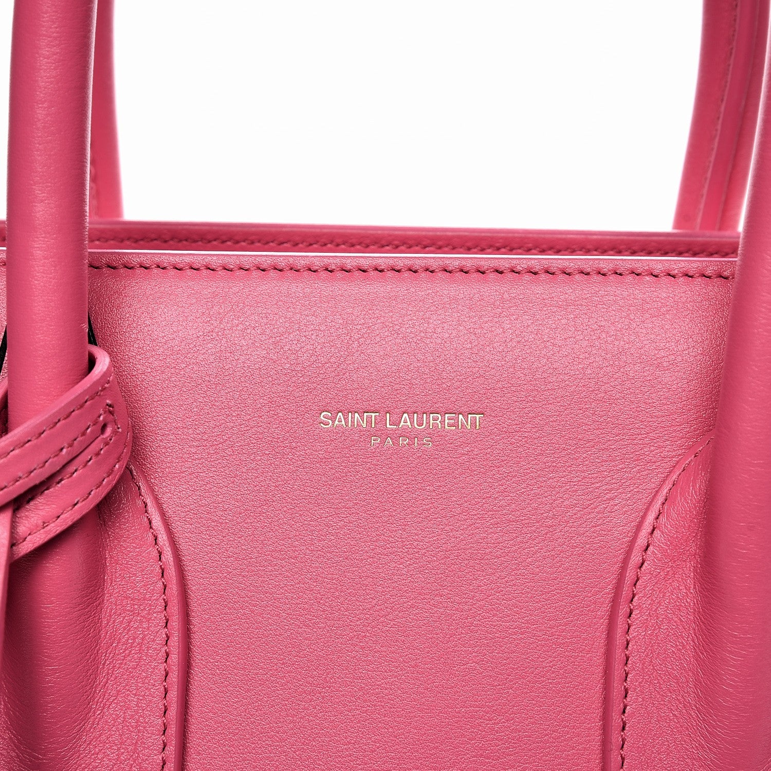 Saint Laurent Calfskin Small Sac De Jour Lipstick Fuchsia 9 of 12