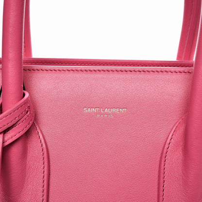 Saint Laurent Calfskin Small Sac De Jour Lipstick Fuchsia 9 of 12