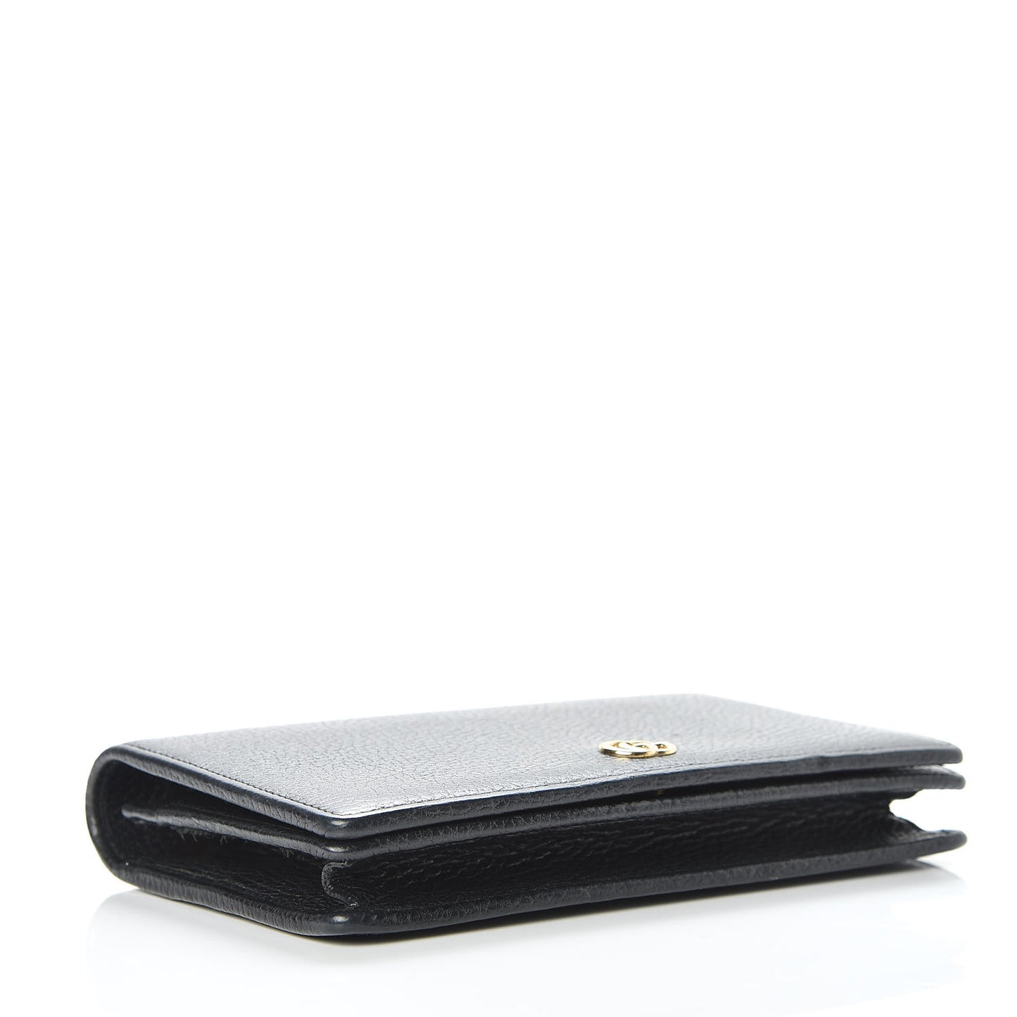 Calfskin Mini GG Marmont Chain Wallet Black