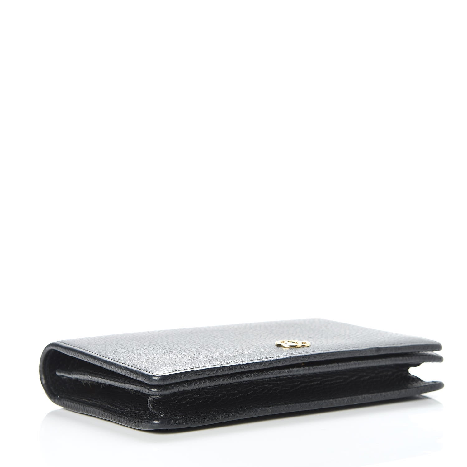 Gucci Calfskin Mini GG Marmont Chain Wallet Black 4 of 12