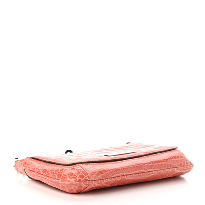 Gucci Alligator Shoulder Bag Pink 4 of 10