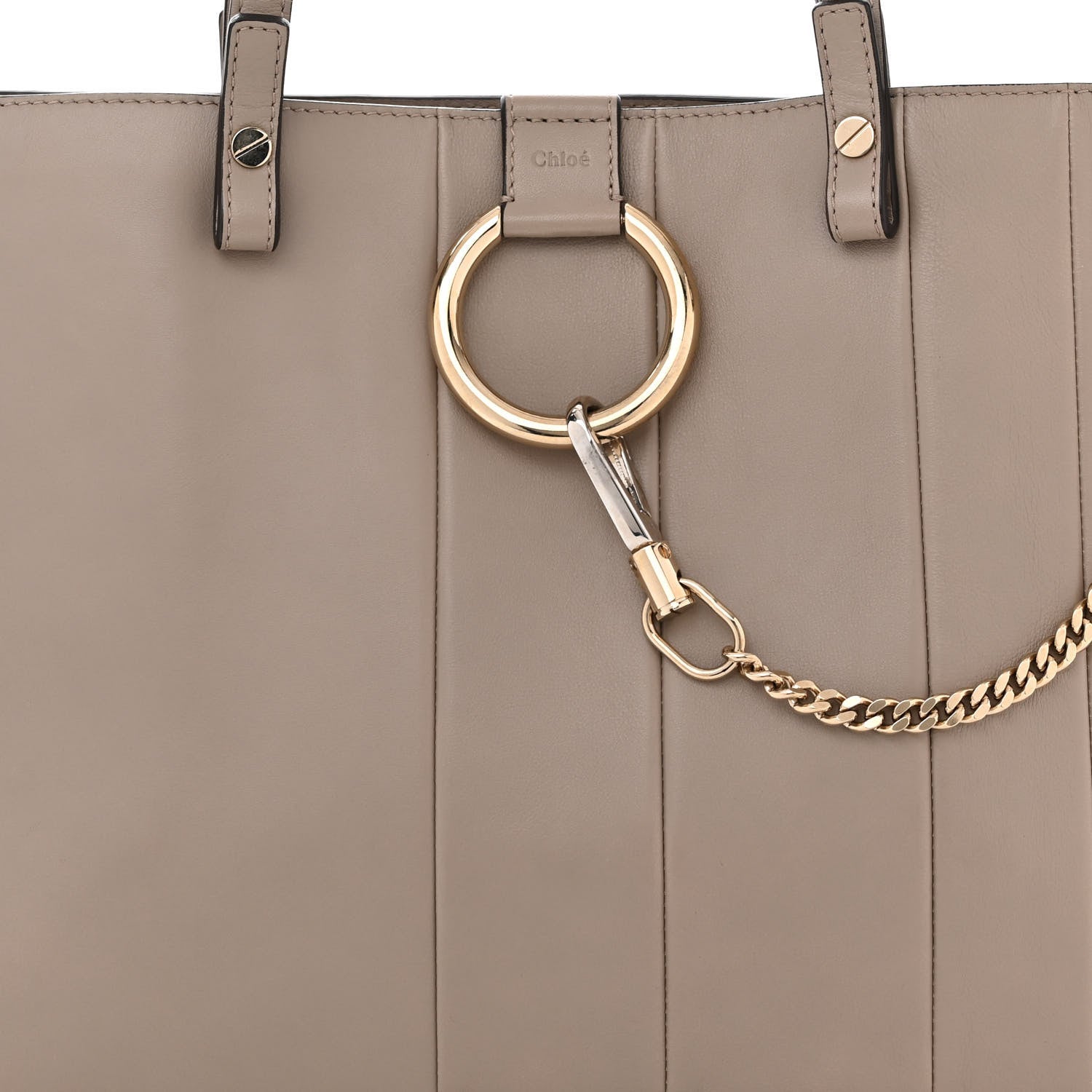 Chloe Calfskin Medium Faye Tote Motty Grey 8 of 10
