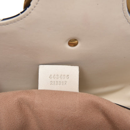 Gucci Calfskin Matelasse Trompe L'Oeil Print Medium GG Marmont Shoulder Bag Mystic White Hibiscus Red Marine Giallo 7 of 12