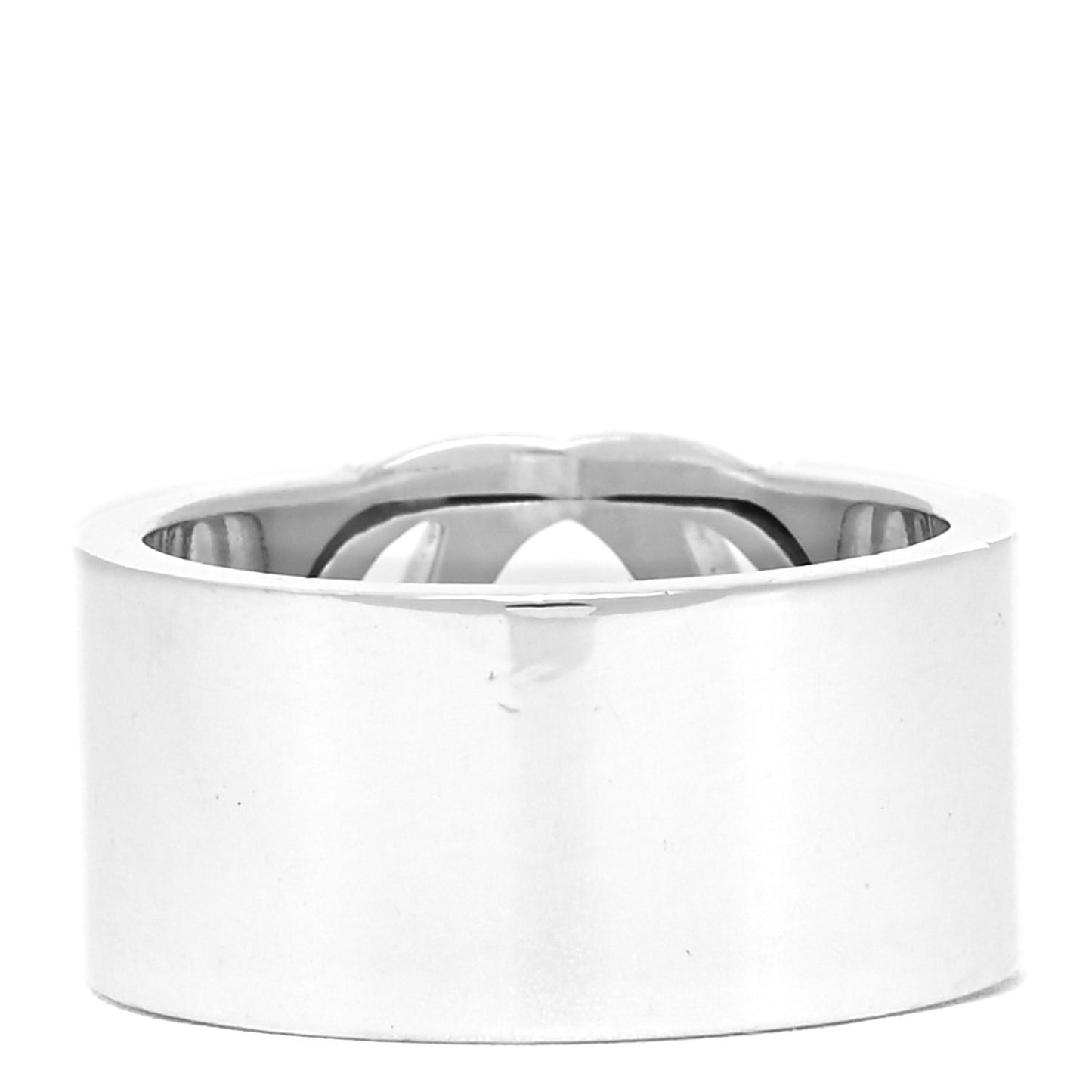 Sterling Silver 10mm Interlocking G Band Ring 55.7.25