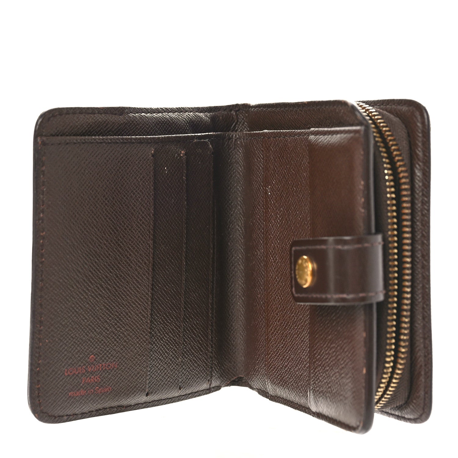 Louis Vuitton Damier Ebene Zippe Zipped Compact Wallet 6 of 13