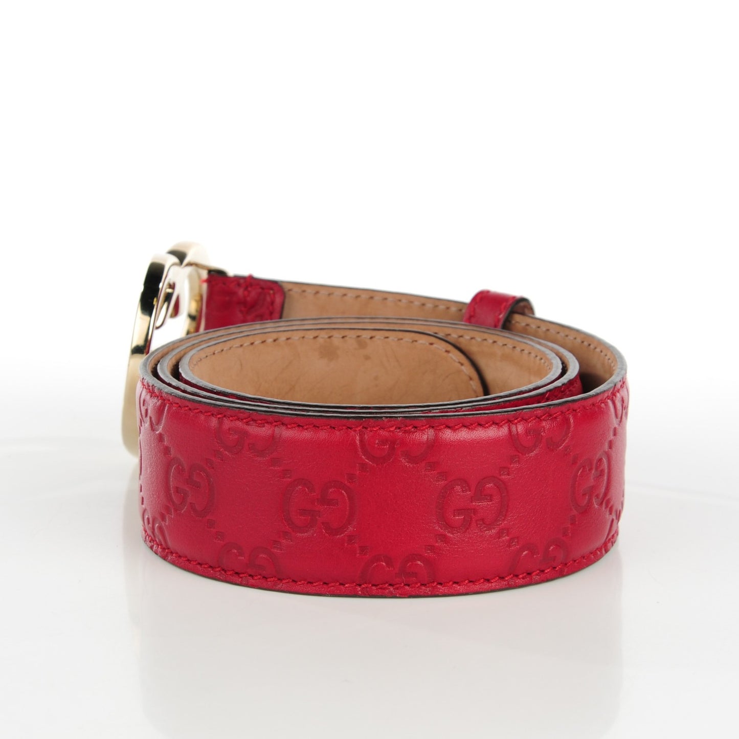 Guccissima Lovely Heart GG Belt 85 34 Peonia Flower