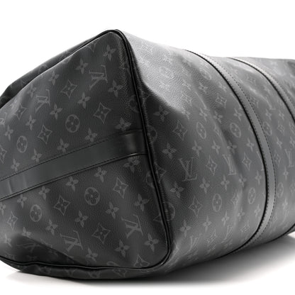 Louis Vuitton Monogram Eclipse Keepall Bandouliere 55 8 of 10