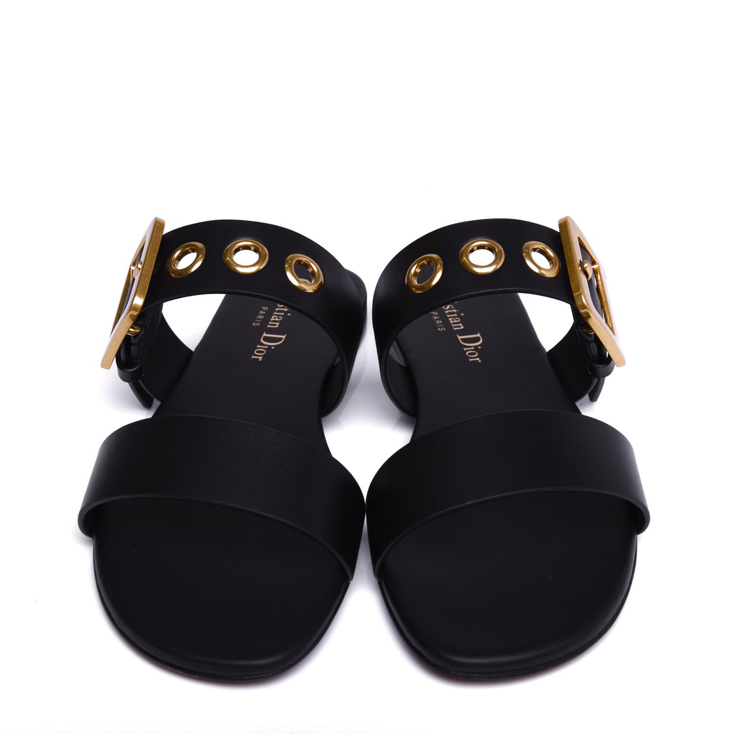 Balenciaga Rubber Womens Logo Pool Slide Sandals 41 Black White 14 of 20