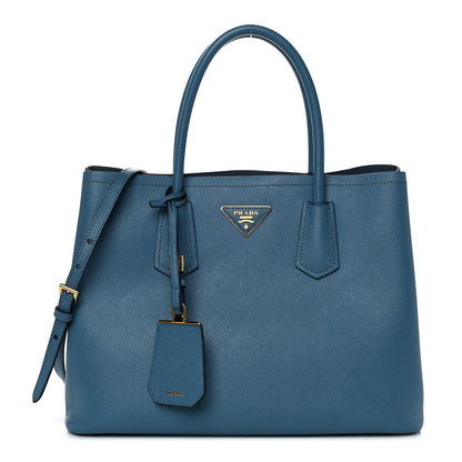Prada Saffiano Cuir Small Double Bag 1 of 9