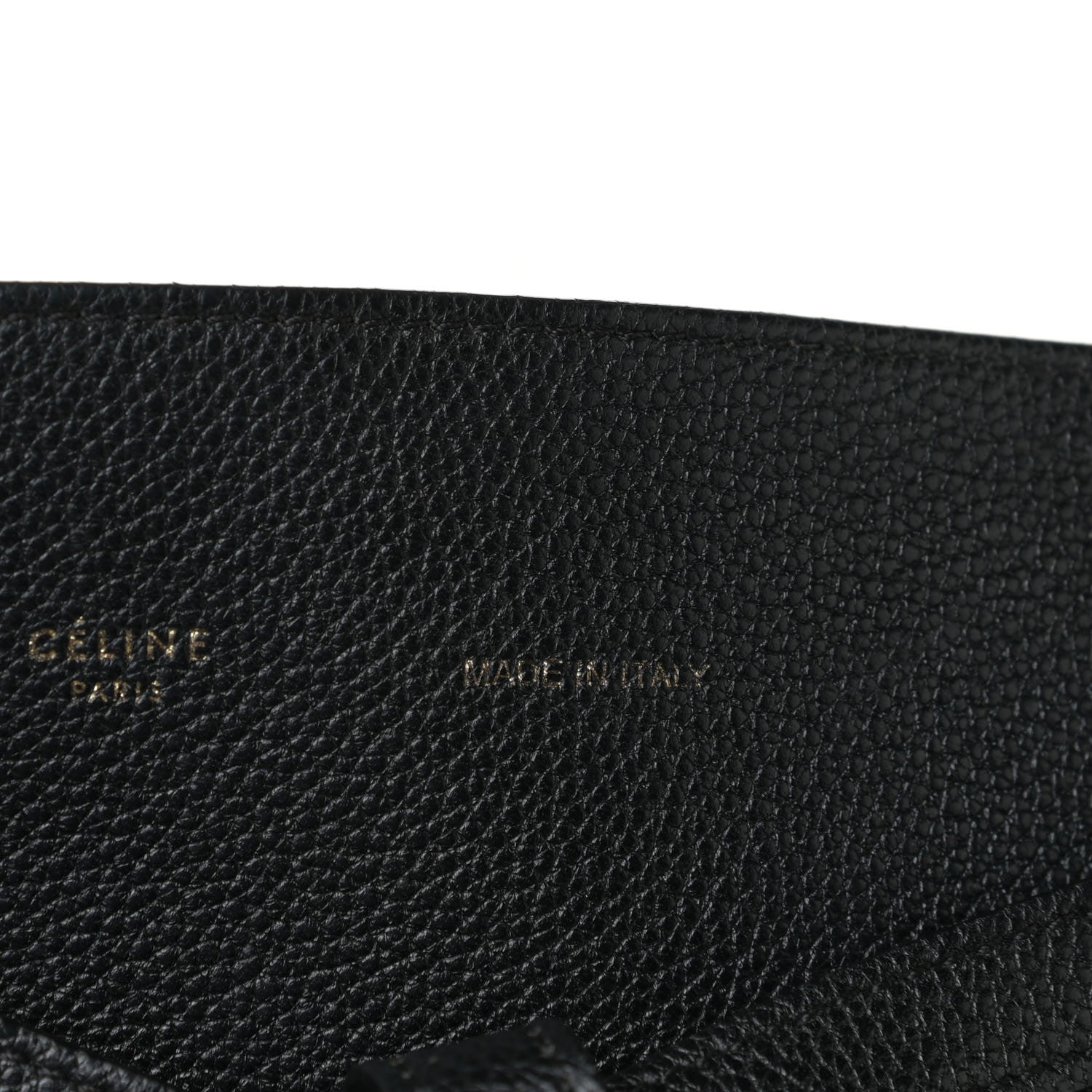 Celine Soft Grained Calfskin Medium Belt Cabas Phantom Black 10 of 12
