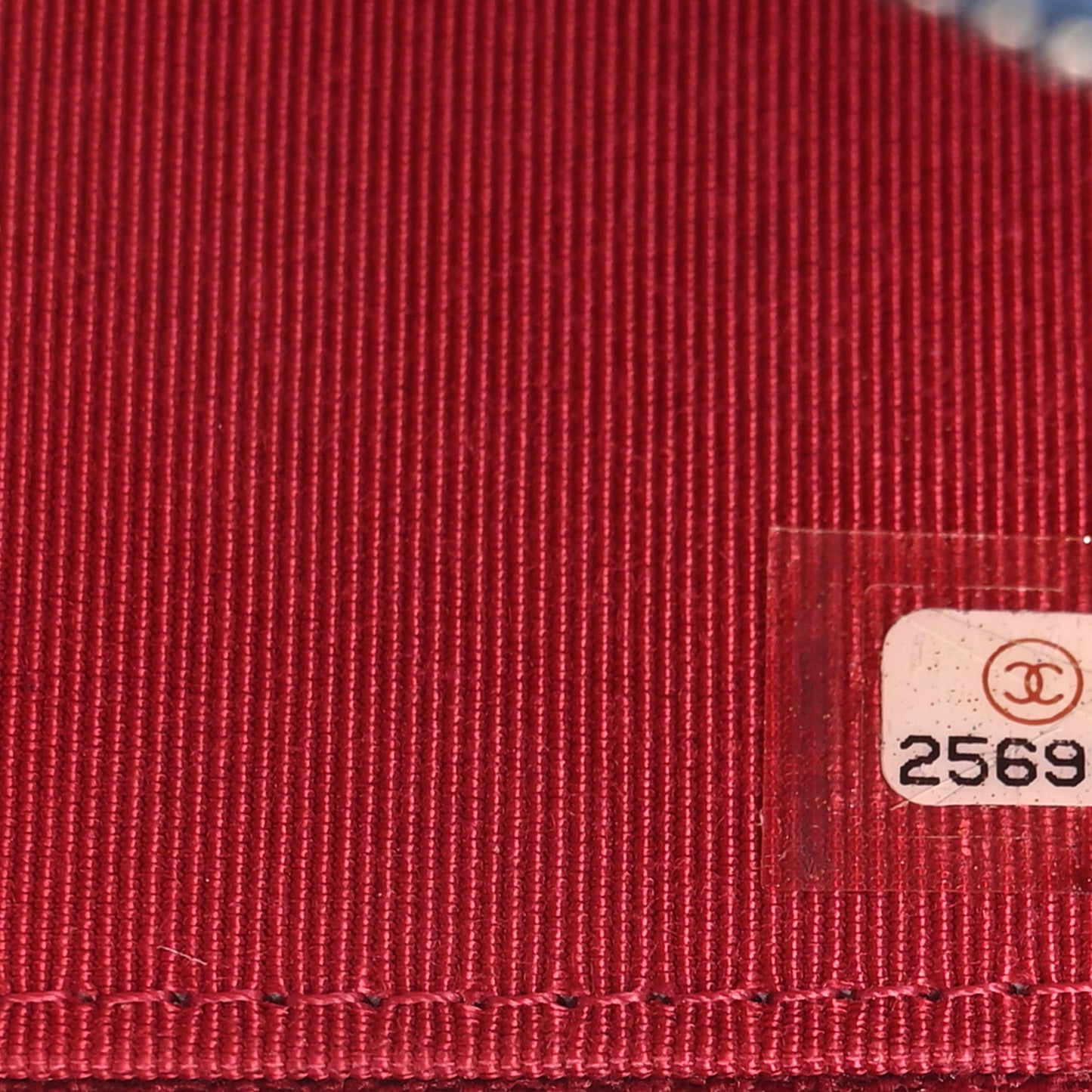 Aged Calfskin Quilted Small Gabrielle Zip Around Wallet Blue Black