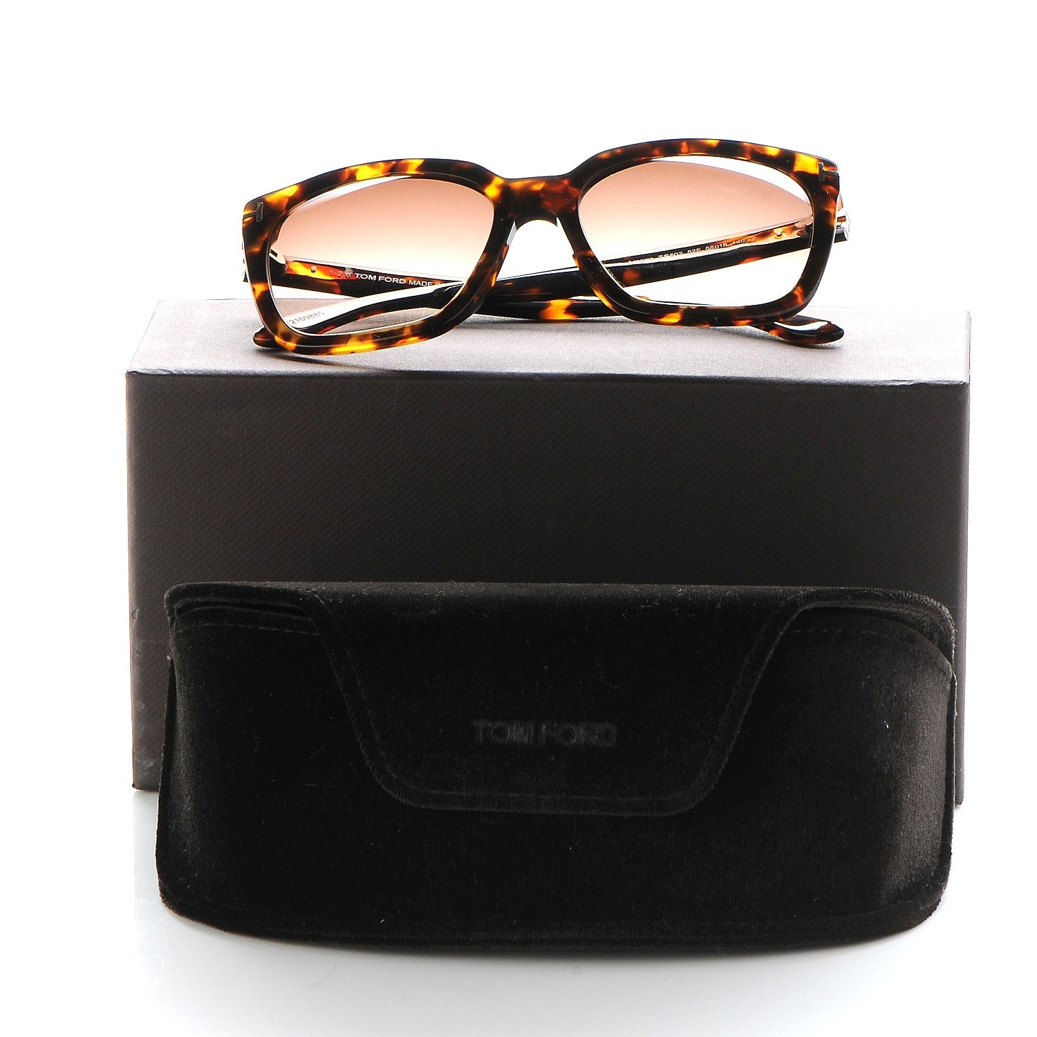 Tom Ford Amarra Sunglasses Dark TF502 Dark Havana 8 of 8