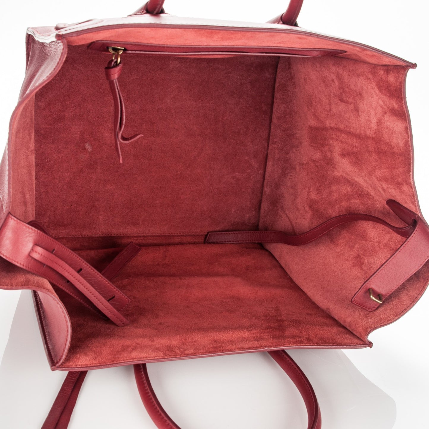 Supple Calfskin Medium Phantom Luggage Red