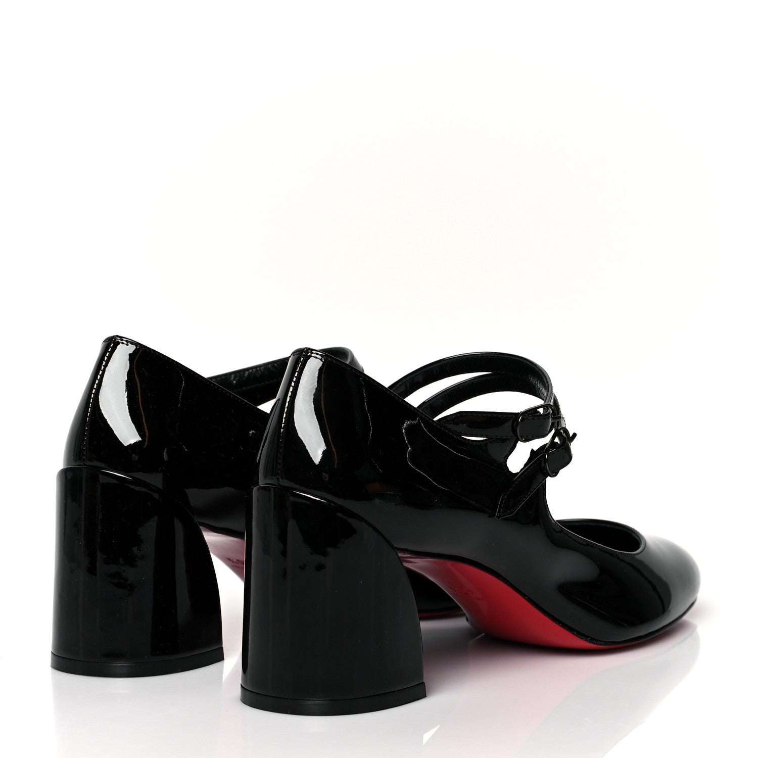 Christian Louboutin Patent Miss Jane Mary Janes 55 Pumps 40.5 Black 4 of 7