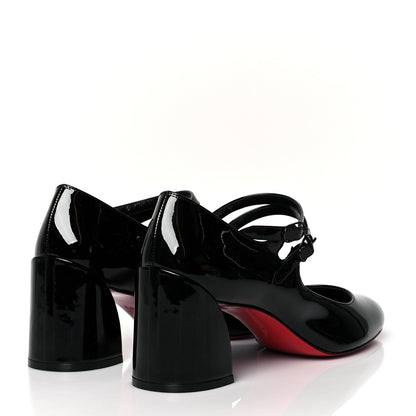 Christian Louboutin Patent Miss Jane Mary Janes 55 Pumps 40.5 Black 4 of 7