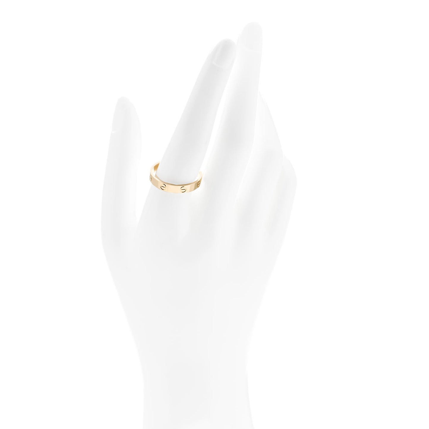 18K Yellow Gold 3.5mm LOVE Wedding Band Ring 62 10