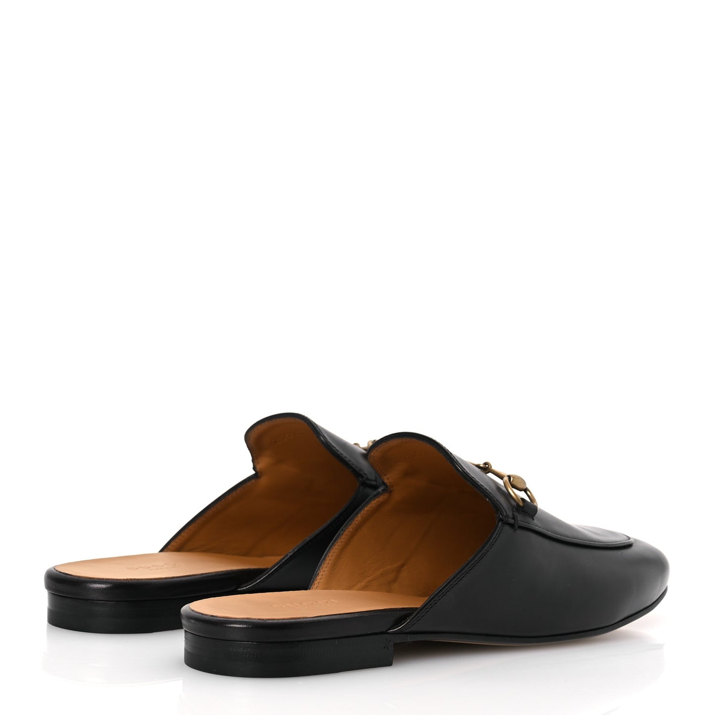 Calfskin Womens Princetown Slippers 39.5 Black