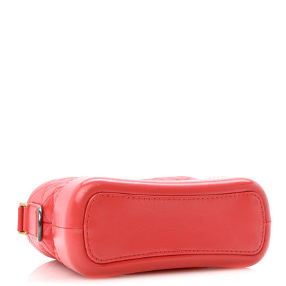 Chanel Aged Calfskin Quilted Small Gabrielle Hobo Red 4 of 14