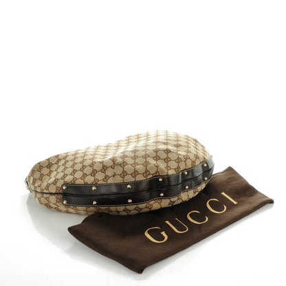 Gucci Monogram Biba Hobo Dark Brown 4 of 8